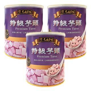 元歲本舖 特級芋頭, 嚴選台灣芋頭 綿密香甜 900g, 3罐