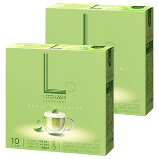 南陽盧卡斯九綠茶拿鐵, 18.9g, 10條, 2盒