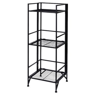NOVA LIVING 摺疊式收納架 Set 3層 簡約設計, 黑色