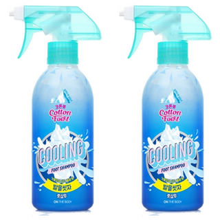 온더바디 코튼풋 발을 씻자 풋샴푸 쿨링, 1개입, 2개, 385ml