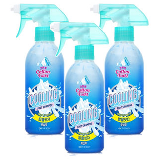 온더바디 코튼풋 발을 씻자 풋샴푸 쿨링, 1개입, 3개, 385ml