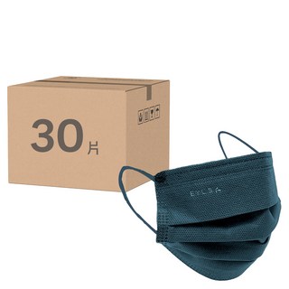 EYL'S 艾爾絲 成人平面醫用口罩, 海藍色, 30片, 1盒