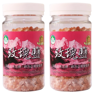 Longyes 隆一 米其林玫瑰粗鹽 (罐裝) 2罐, 230g, 1組