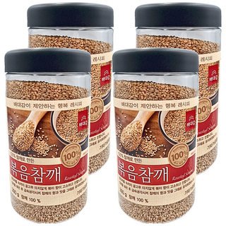 Baedaegam 炒芝麻粒 100% 韓國產, 280g, 4罐