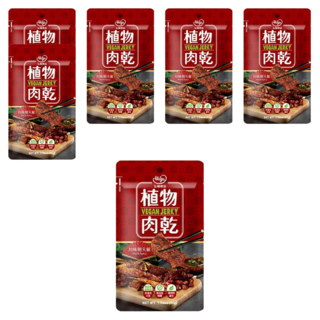 Hoya 弘陽食品 植物肉乾 川味朝天椒風味, 非基改植物性蛋白, 純素可食, 無添加防腐劑, 50g, 6包