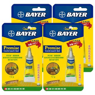 BAYER 拜耳 Premise 蟑螂凝膠餌劑, 12g, 4支
