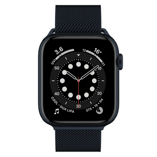 SwitchEasy 魚骨牌 Mesh S10 不鏽鋼米蘭磁吸錶帶, 午夜黑, 1條