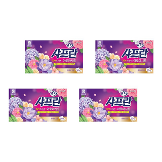 샤프란 아로마시트 섬유유연제 후레쉬 드림 본품, 50개입, 4개