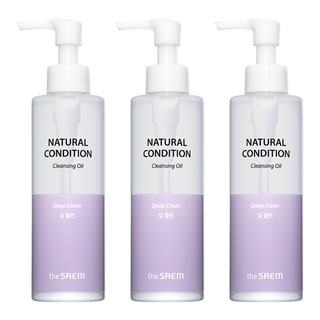 더샘 내추럴 컨디션 클렌징 오일 딥클린, 180ml, 3개