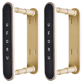 衣架伸縮收納架, 奶油黑, 2個