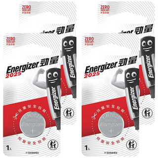 Energizer 勁量 2025 鈕扣型鋰電池 3V 不含水銀 兒童安全包裝, 1顆, 4組