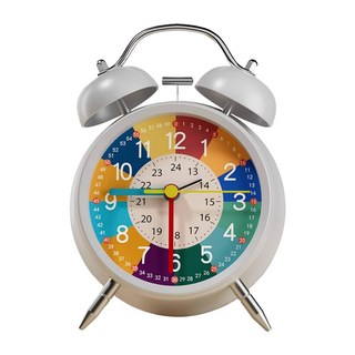 兒童專用早教認時鬧鐘，金屬外殼，升級靜音掃描機芯, 打鈴款