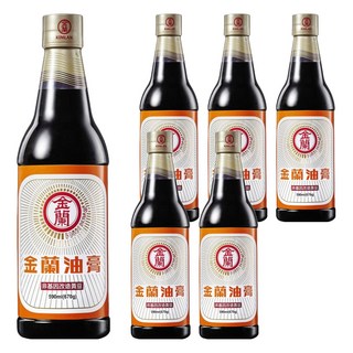 金蘭油膏，經典台灣味，590ml，讓料理呈現誘人的醬色和濃郁的醬香, 6瓶