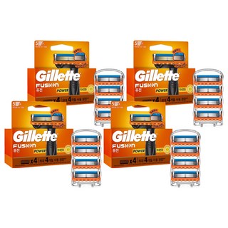 Gillette 吉列 正品 Fusion Power 刮鬍刀片, 4個, 4入