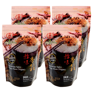 富貴香 辣味香鬆 純素 非基改大豆蛋白製成, 300g, 4包