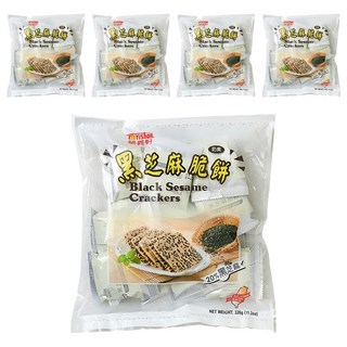 福義軒 黑芝麻脆餅, 320g, 5袋