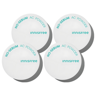 INNISFREE 無油無慮真心保濕蜜粉 5g, 單色, 4罐