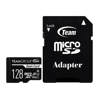 TEAMGROUP 十銓 128GB 行車記錄器專用記憶卡 附轉卡 UHS-I U3 V30, 1組