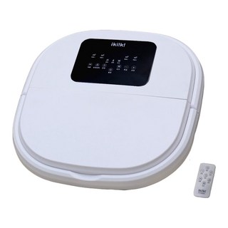 ikiiki 伊崎家電 折疊式遙控足浴機 波浪按摩, IK-FM5601, 白色