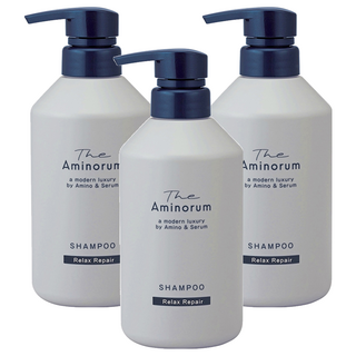 KUMANO 熊野油脂 The Aminorum 奢華氨基酸修護洗髮精, 400ml, 3瓶