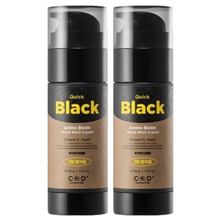 씨케이디 아미노 비오틴 퀵 블랙 엑스퍼트 염색 샴푸, 150g, 2개
