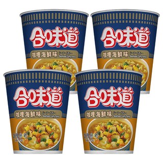 CUP NOODLE 咖哩海鮮味杯麵 71g, 4入