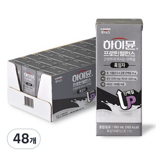 하이뮨 프로틴 밸런스 음료 흑임자, 190ml, 48개