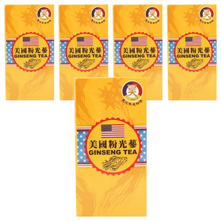 昊之蔘 美國粉光蔘茶 沖泡簡易快速, 3g, 15入, 5盒