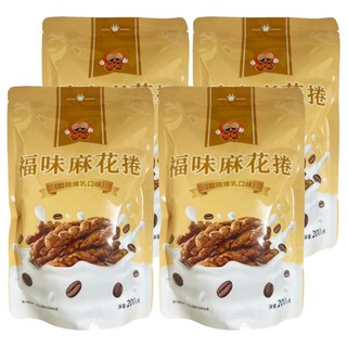 福味 小琉球麻花捲 咖啡煉乳口味 200g x 4包
