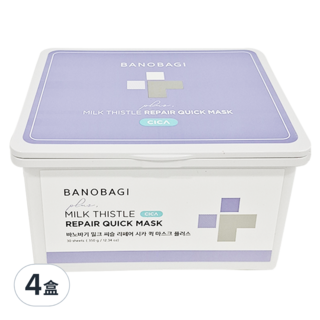 BANOBAGI 佰諾佰琪 積雪草舒緩修復早安面膜 350g 舒緩保濕, 30片, 4盒