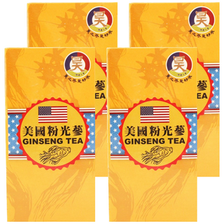 昊之蔘 美國粉光蔘茶 沖泡簡易快速, 3g, 15入, 4盒