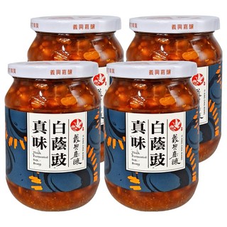 義興嘉釀 真味白蔭豉 非基因改造 無添加防腐劑、色素、糖精, 360g, 4罐