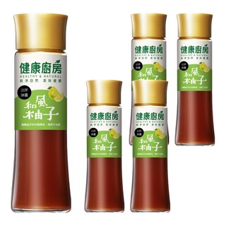健康廚房 和風柚子拌醬, 清爽不油膩, 柚子微酸淡雅, 不添加防腐劑, 每份熱量低於20大卡, 200ml, 5瓶