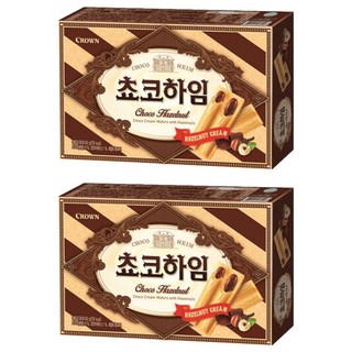 CROWN 皇冠 HEIM 榛果可可夾心威化酥 獨立包裝, 284g, 2盒