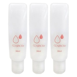 台灣 COSMOS B1 軟管分裝瓶 30ml, 透明色, 3條