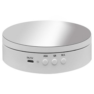 POWERCAT 飾品珠寶旋轉展示台 承重10kg, 1個, 白色鏡面