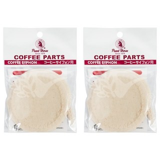 Pearl Horse 寶馬 虹吸壺咖啡過濾布 10入, 100%純棉, 2組, 米色