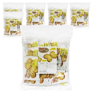 盛香珍 蝴蝶派 原味奶油 厚實口感 16個, 400g, 5袋