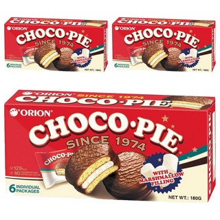 ORION 好麗友 巧克力派, 180g, 3盒