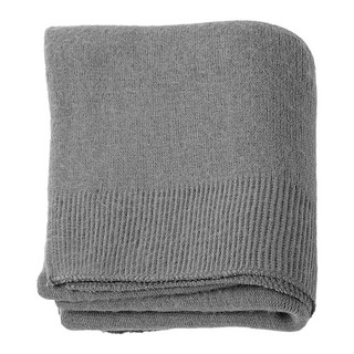 CARET 柔軟針織加絨圍巾, 216 x 46cm, 炭灰色