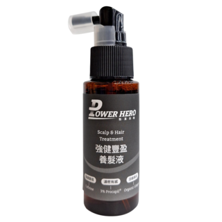 POWER HERO 勁漢英雄 強健豐盈養髮液, 60ml, 1瓶