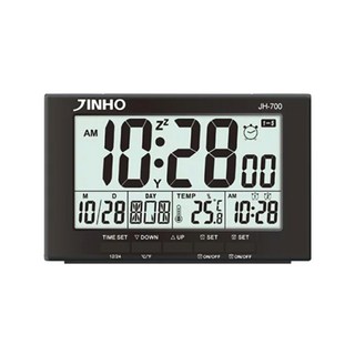 JINHO 京禾 數位電子鐘 JH-700 (需AA電池*2), 黑色