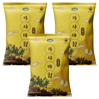 당연구소 현미유 카사바칩, 3개, 40g