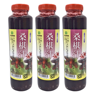 埔里農會 桑椹汁, 800g, 新鮮桑椹製成, 3瓶