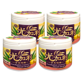 綠得製菓 尤加利甘草喉糖 200g, 4罐