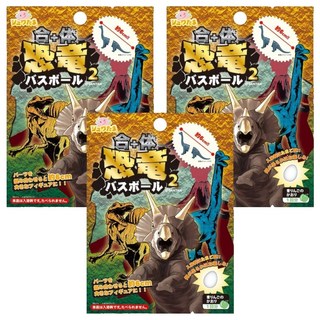 沐浴球附玩具 恐龍造型, 3個, 75g