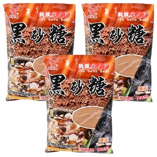 仙知味黑砂糖 500g/包,3入 - 古法製作，蔗香濃郁，獨立包裝，方便取用