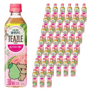 티즐 제로 핑크구아바 우롱티, 40개, 500ml