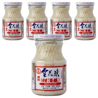 金蘭 雪花釀, 獨家培育麴種 保留圓糯米香氣, 純糯米天然發酵, 500g, 5罐