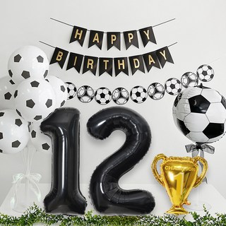 足球獎盃派對組, 黑色 12, 1套